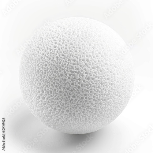 Foam ball isolated on white background 