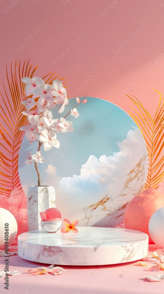 Podium for product, stylish showcase , mock up for exhibition, presentation of goods , Exhibition, display podium. Podium for product, stylish showcase , mock up for exhibition, presentation of goods , Exhibition, display podium.
