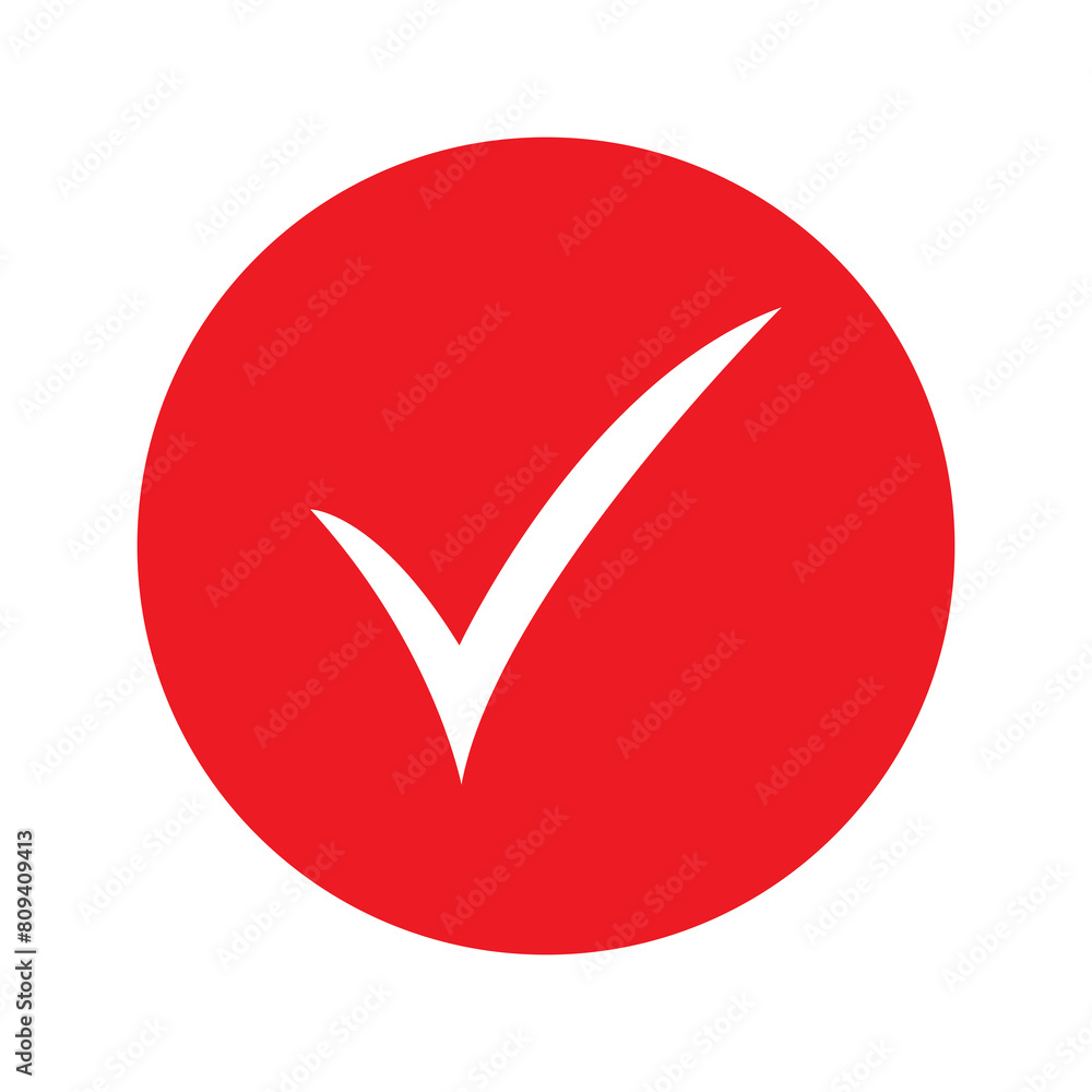 Check mark icon button design illustration. Check mark icon button design illustration.