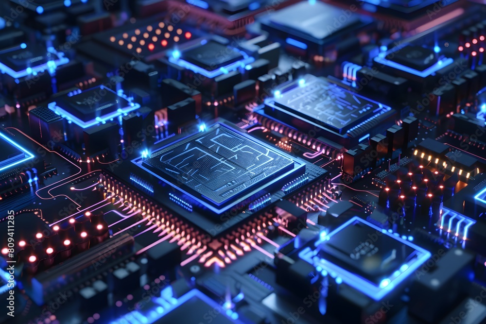 Working for Chiplets Technology image in the future, And hight tecnology. It is a 3D image from a real image. Working for Chiplets Technology image in the future, And hight tecnology. It is a 3D image from a real image.