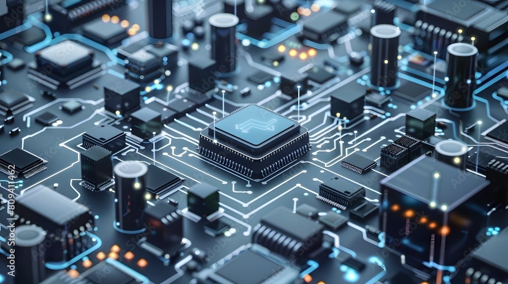 Working for Chiplets Technology image in the future, And hight tecnology. It is a 3D image from a real image. Working for Chiplets Technology image in the future, And hight tecnology. It is a 3D image from a real image.