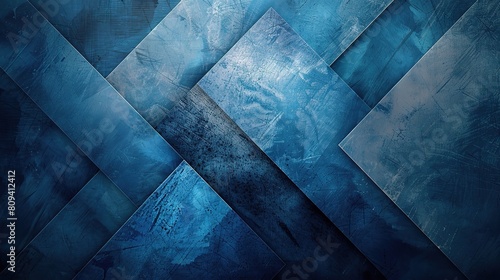 Blue geometric diagonal overlay pattern