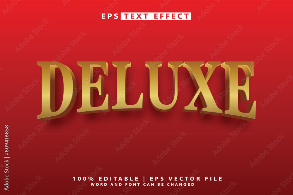 Deluxe Text Effect Editable Alphabet Gold Elegant Elite