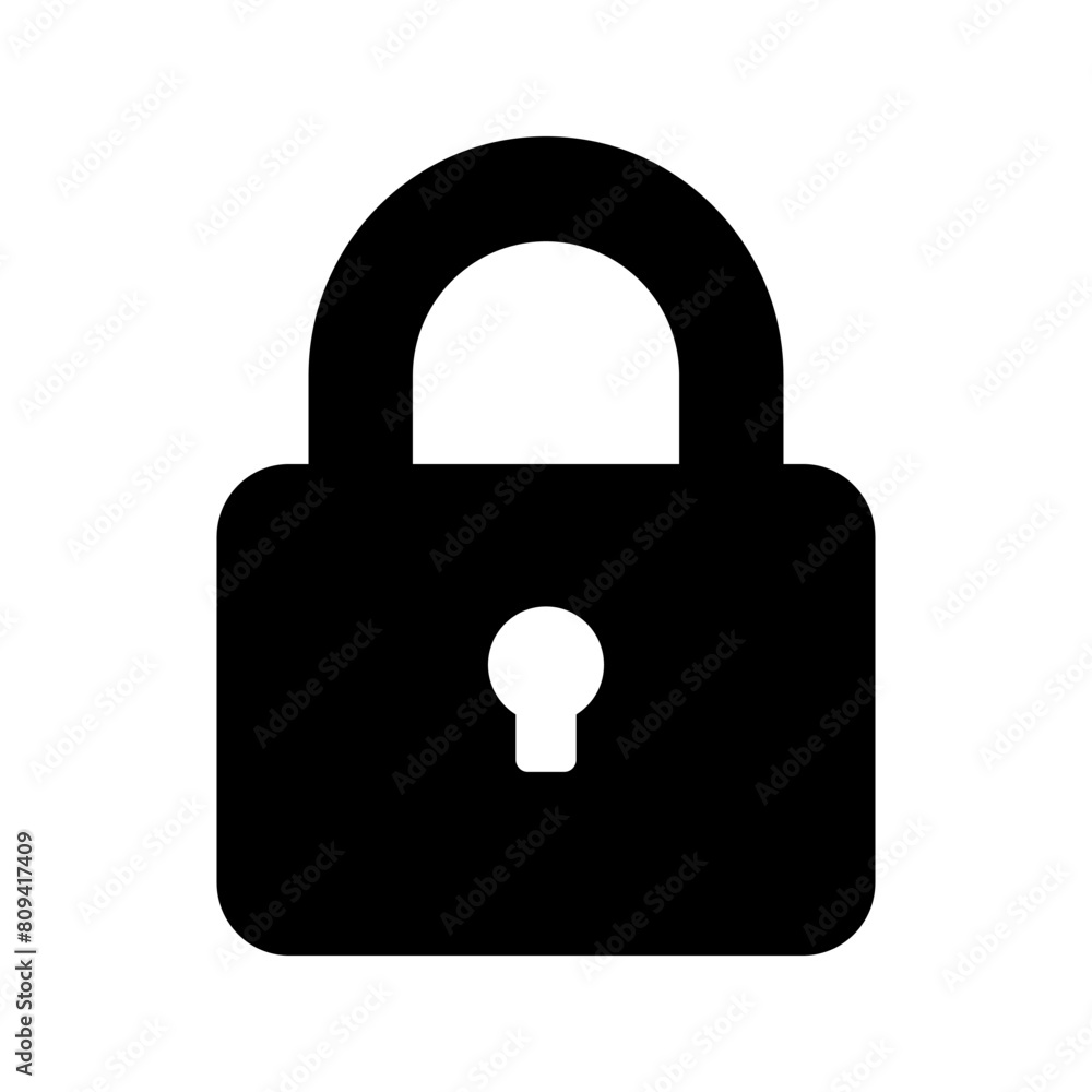 locked padlock icon isolated in white background locked padlock icon isolated in white background