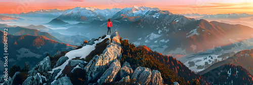Breathtaking Dusk View from Mountain Peak: An Ultimate Destination for Adventurous Travelers © Thomas