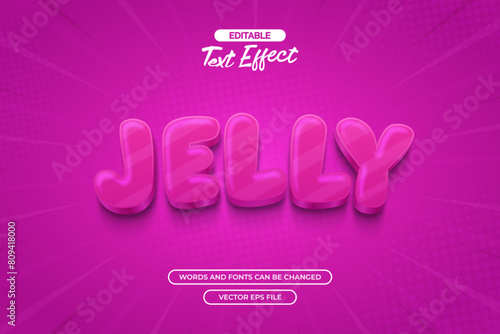 Jelly editable text effect