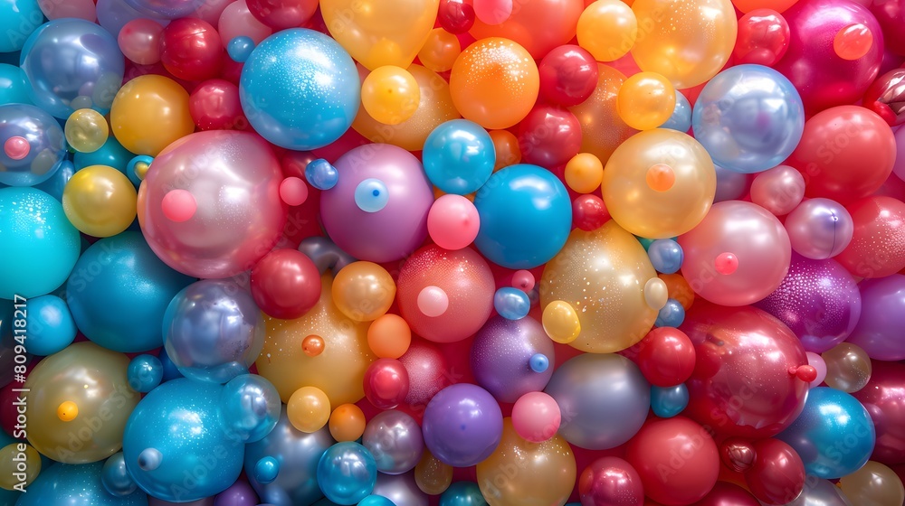 Colorful Array of Balloons Colorful Array of Balloons