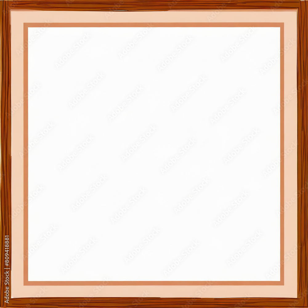 Simple brown wooden frame border background Simple brown wooden frame border background