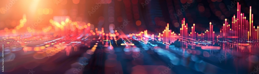 3D candlestick chart of stock market prices, suitable for technical analysis workshops or professional trading courses 3D candlestick chart of stock market prices, suitable for technical analysis workshops or professional trading courses