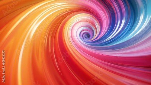 3D swirling vortex of colors  ideal for hypnotic and mesmerizing visual effects