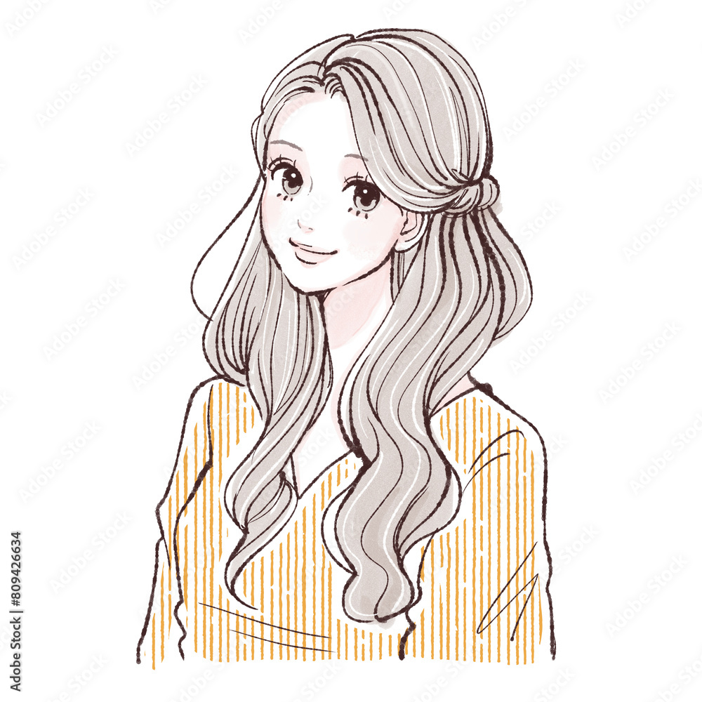 女性・女の子のイラスト素材 女性・女の子のイラスト素材