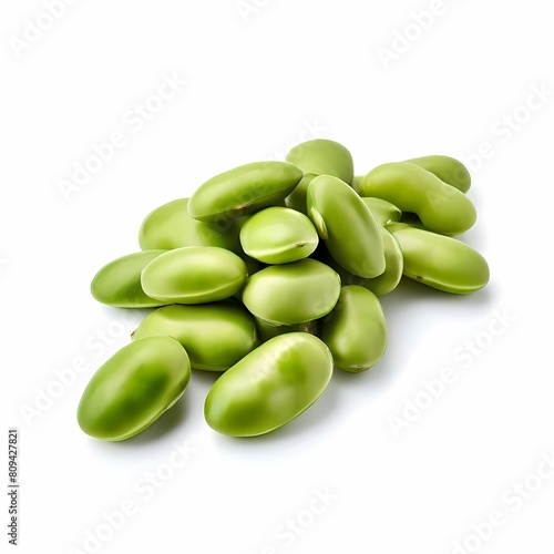 Wallpaper Mural Lima beans on white background, Ai Generated Torontodigital.ca