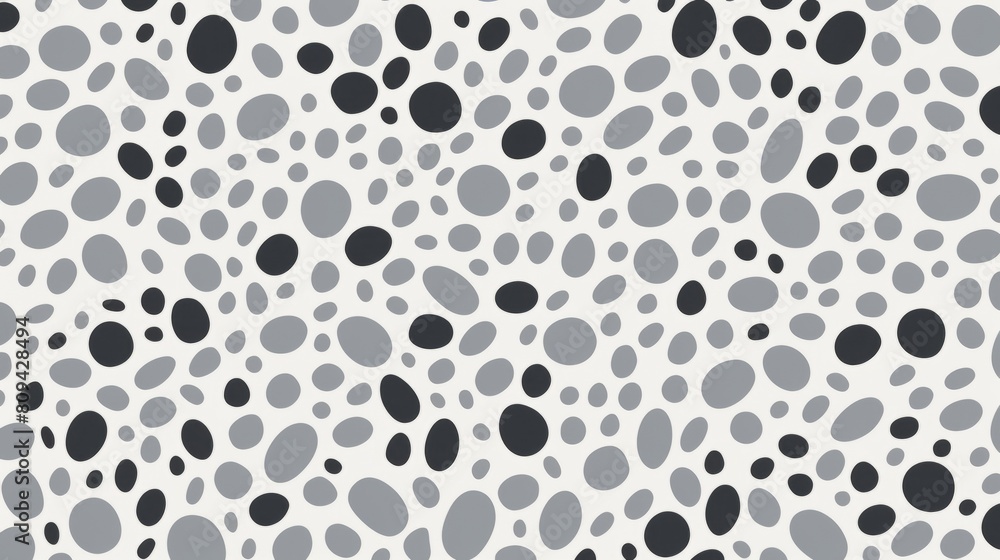 A stark black and white animal print pattern stands out on a clean white background A stark black and white animal print pattern stands out on a clean white background