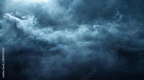Smoky fog overlay on a moody backdrop  ideal for mysterious and dramatic scenes