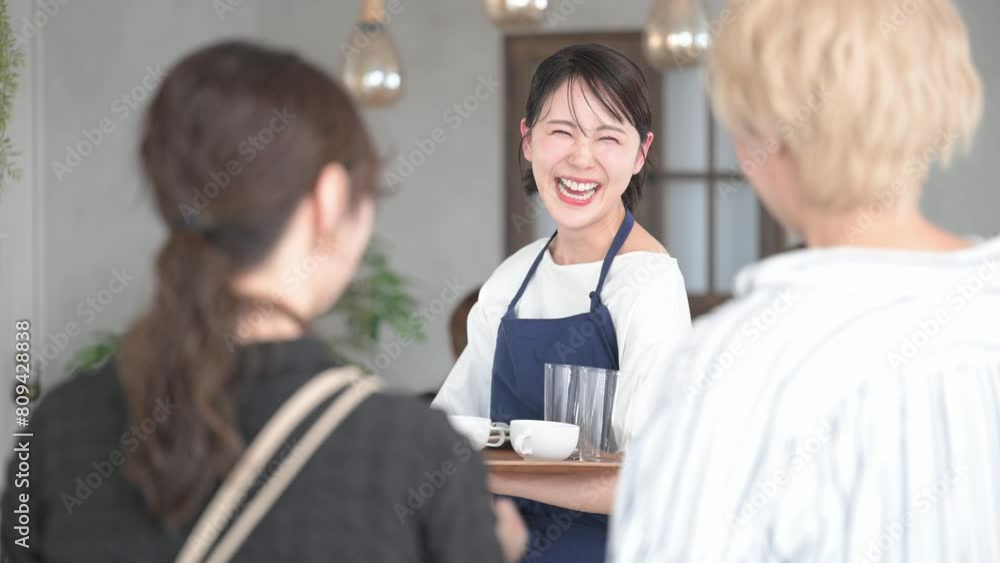 インバウンドのオーバーツーリーズムで外国人が訪れ大変忙しいけど円安で儲かる笑顔の店員さんイメージの動画 インバウンドのオーバーツーリーズムで外国人が訪れ大変忙しいけど円安で儲かる笑顔の店員さんイメージの動画