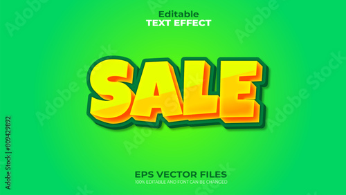 Flash Sale EPS Editable Text Effect and font can be changed
