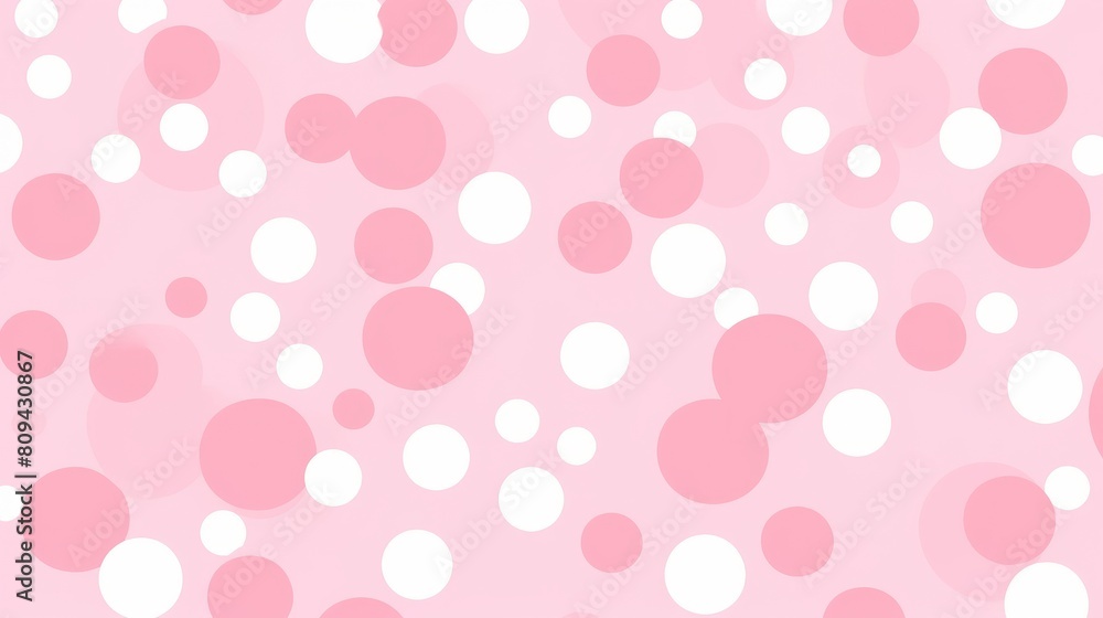 A background filled with pink and white polka dots A background filled with pink and white polka dots