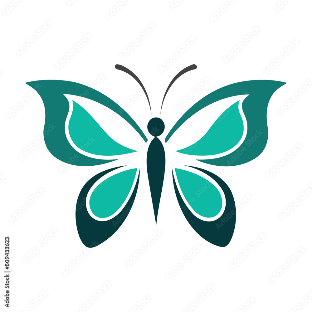 Beautiful butterfly isolated on white background Vector illustration Beautiful butterfly isolated on white background Vector illustration