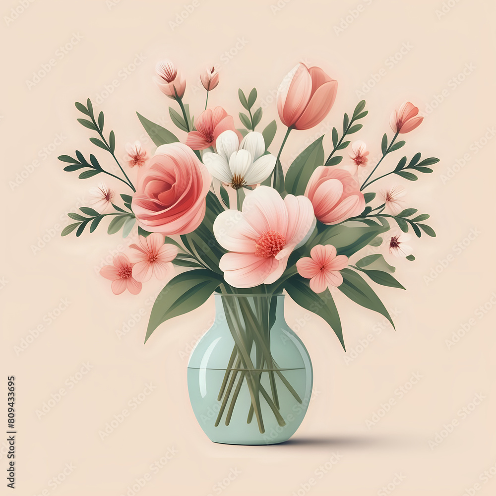 Floral mothers day concept - generated by ai Floral mothers day concept - generated by ai