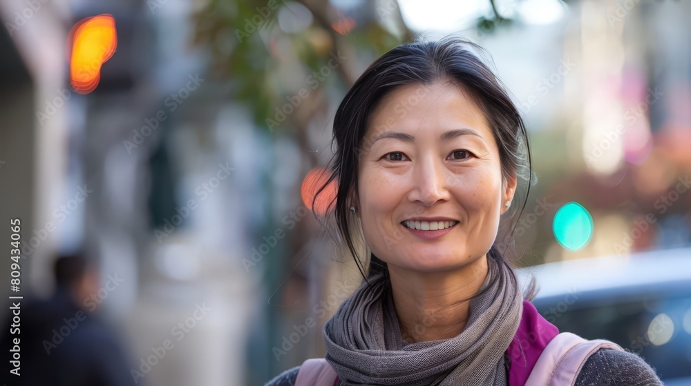 Autumn Portrait of a Smiling Woman Autumn Portrait of a Smiling Woman