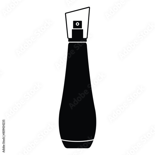 perfume bottle. glass bottle for perfume and perfumery .Vector illustration 