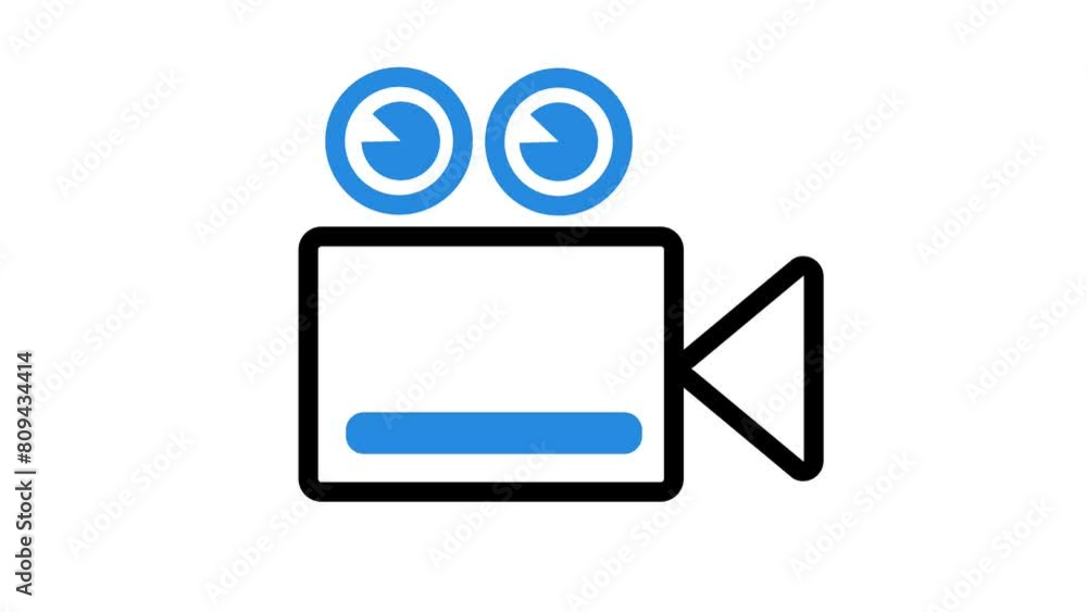 Animation of camera Icon suitable for content creator, presentation Animation of camera Icon suitable for content creator, presentation
