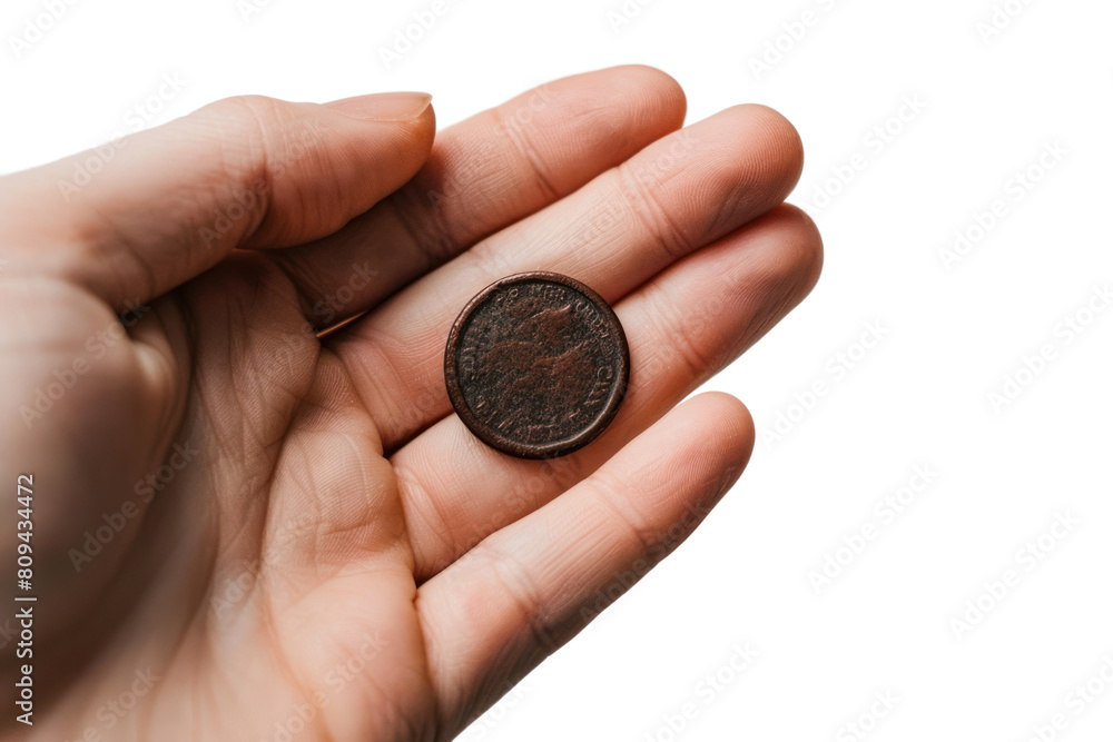 A hand placing a small magnet on a pile of money, causing the bills and coins to jump up and attach themselves to the magnet, realistic photos on a white background A hand placing a small magnet on a pile of money, causing the bills and coins to jump up and attach themselves to the magnet, realistic photos on a white background