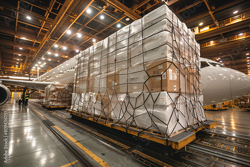 interior of a factory, Efficient international parcel delivery service  © Abdul