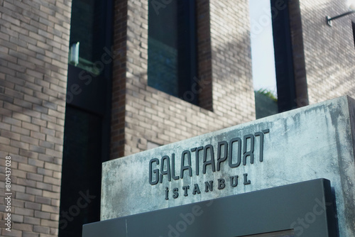  Galataport text sign in eminonu photo