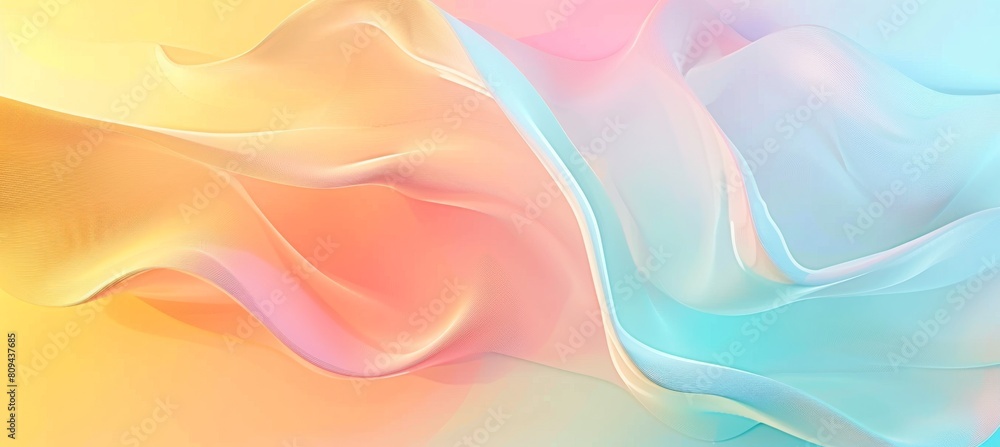 Fototapeta premium abstract pastel colorful background with waves