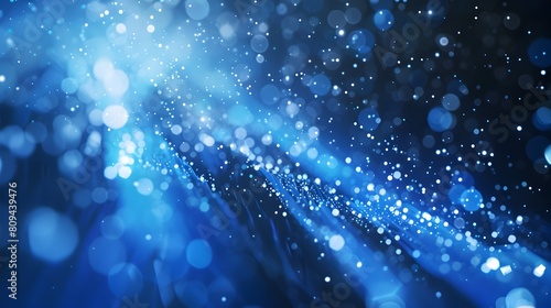 Dazzling Blue Futuristic Lighting Effects in Vibrant Abstract Background