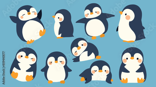 penguin clipart vector for graphic resources