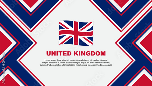 Wallpaper Mural United Kingdom Flag Abstract Background Design Template. United Kingdom Independence Day Banner Wallpaper Vector Illustration. United Kingdom Vector Torontodigital.ca