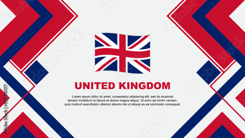 Wallpaper Mural United Kingdom Flag Abstract Background Design Template. United Kingdom Independence Day Banner Wallpaper Vector Illustration. United Kingdom Banner Torontodigital.ca