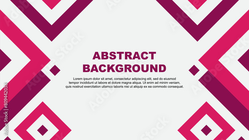 Abstract Pink Background Design Template. Abstract Banner Wallpaper Vector Illustration. Pink Template