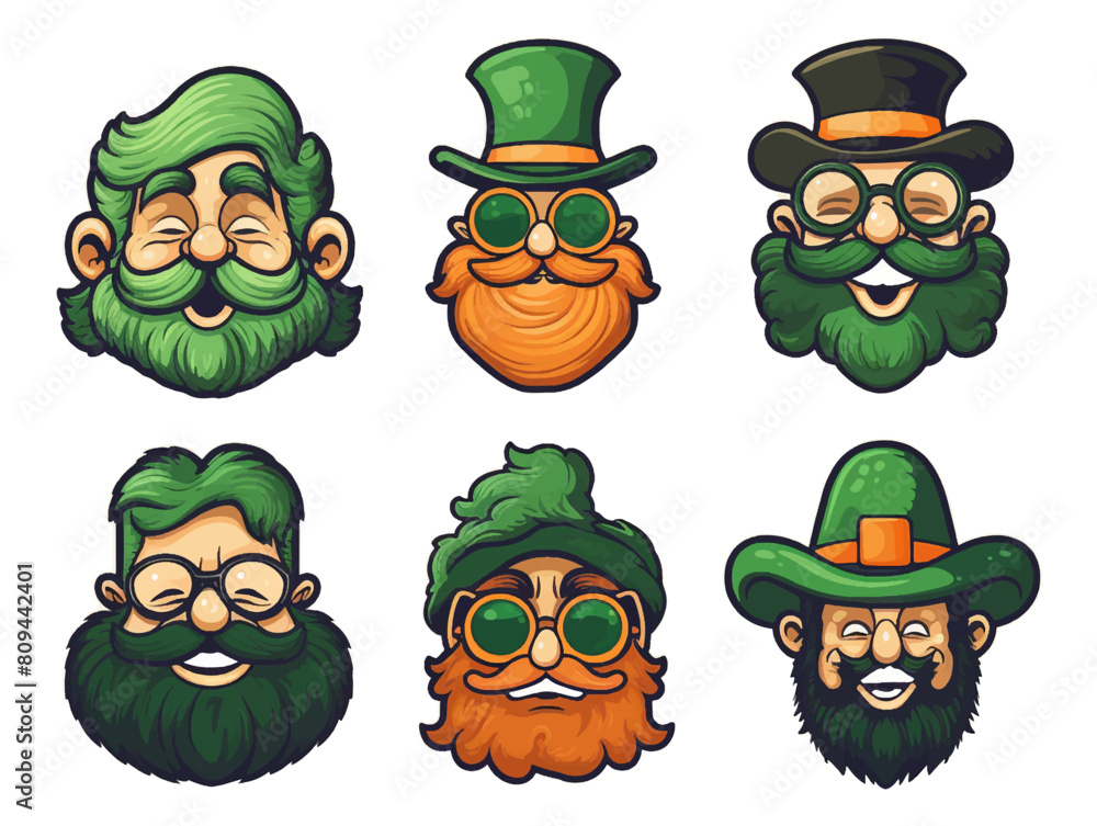 St. Patricks Day vector design elements set. St Patricks day traditional symbol set illustration cut out isolated background. St. Patricks Day vector design elements set. St Patricks day traditional symbol set illustration cut out isolated background.