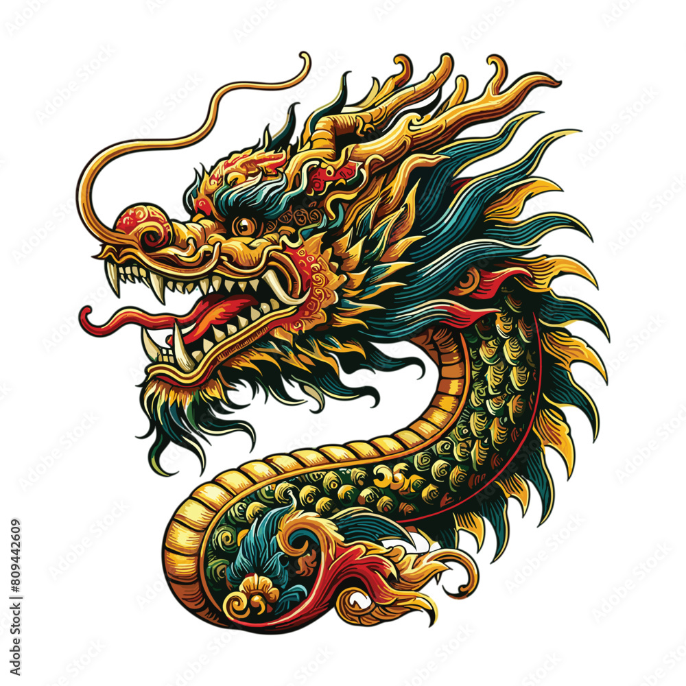 oriental dragon head vector oriental dragon head vector