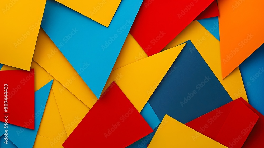 A colorful paper background with triangles. A colorful paper background with triangles.