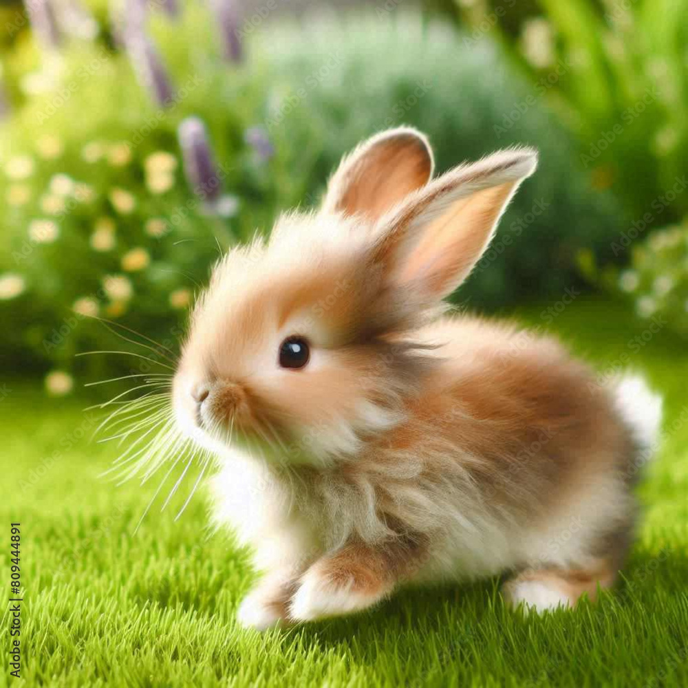 rabbit on grass