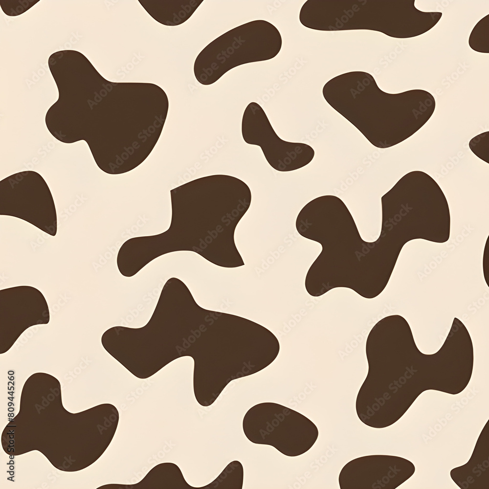 Cow print pattern, illustration design Cow print pattern, illustration design