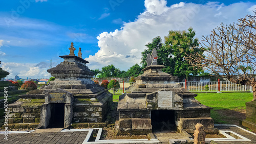 Tomb of Sultan Hasanuddin. Sultan Hasanuddin was the 16th King of Gowa and was famous for his bravery against Dutch colonialism in South Sulawesi. photo