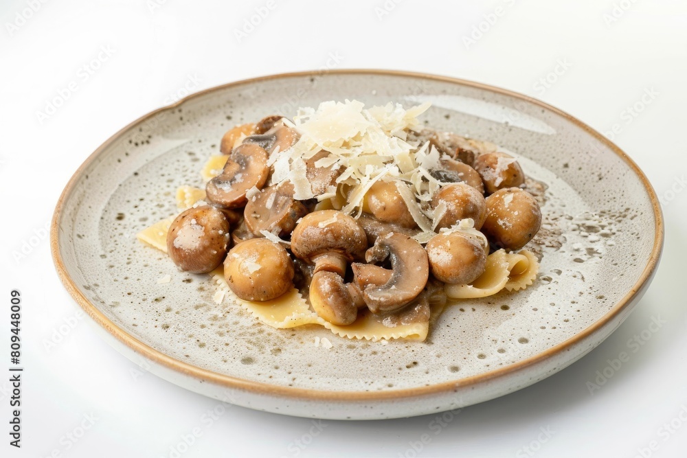 Forest-inspired Mushroom Sauce with Sliced Domestic and Porcini Mushrooms
