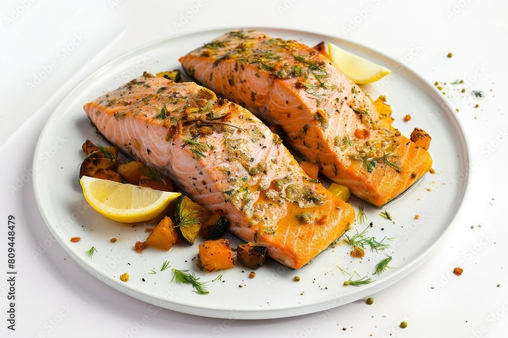 Roasted Salmon on Alder Planks with Wild Fennel Pollen Roasted Salmon on Alder Planks with Wild Fennel Pollen
