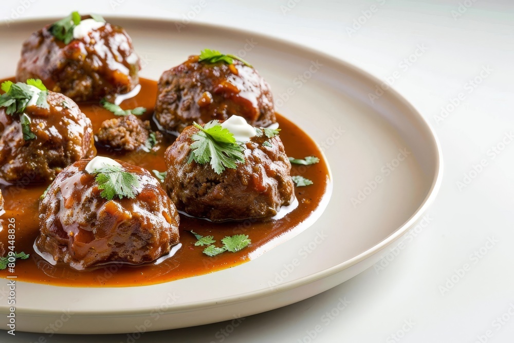 Homemade Albondigas with Rich Chipotle Tomato Sauce