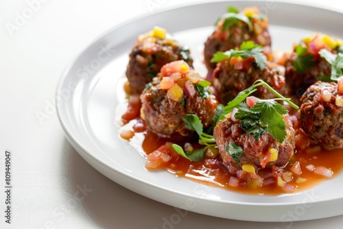 Irresistible Mexican Chorizo Meatballs with Fresh Greens