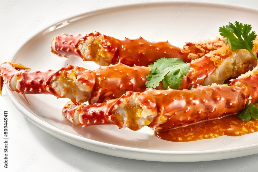 King Crab Tempura: A Mouthwatering Culinary Masterpiece with Fresh Cilantro King Crab Tempura: A Mouthwatering Culinary Masterpiece with Fresh Cilantro