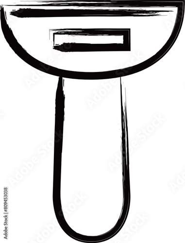 筆書き家電イラスト　髭剃り