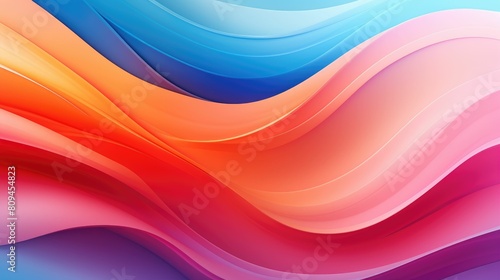Colorful digital waves in motion