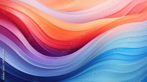 Wallpaper Mural Vibrant waves of a digital rainbow Torontodigital.ca