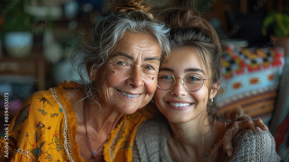 A photo of my grandmother and granddaughter together A photo of my grandmother and granddaughter together